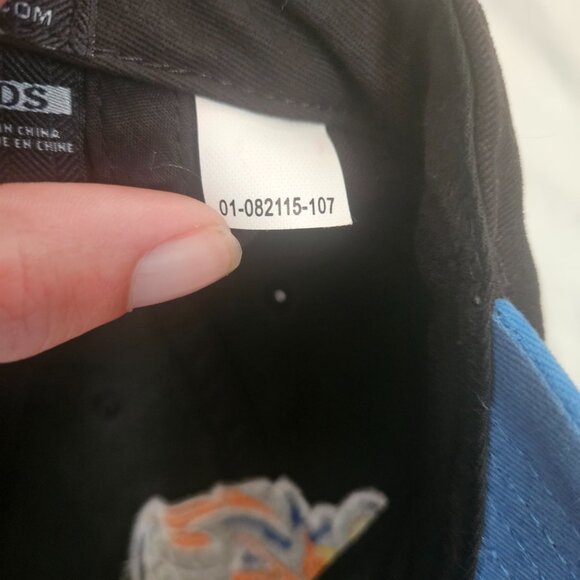 Kids Akron Rubberducks Baseball Cap Minor League Black with Blue Brim - Picture 3 of 6